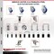 Service Caster 3 Inch 316SS Blue Poly Swivel 1-1/8 Inch Expanding Stem Caster Lock Brake SCC SCC-SS316TTLEX20S314-PPUB-BLUE-118 - alternate 3